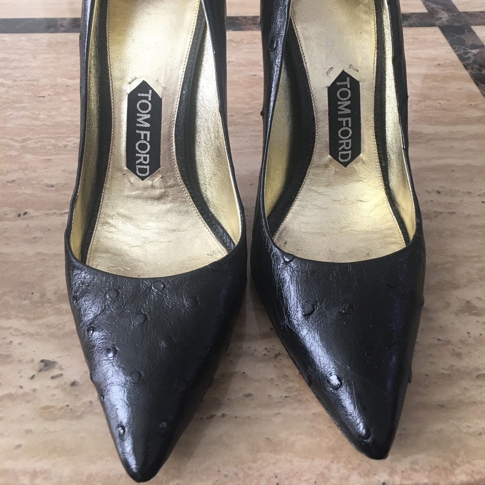 Tom Ford Ostrich Pumps